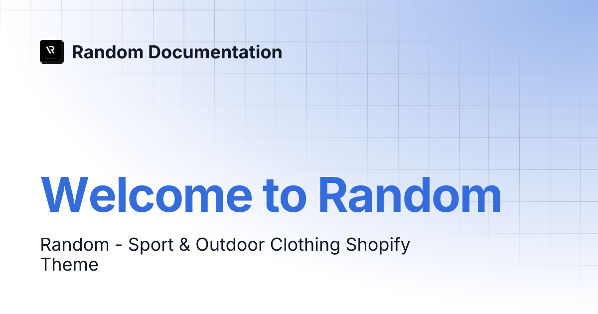 Welcome to random random documentation